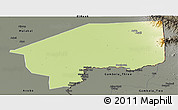 Physical Panoramic Map of Nasir, darken, semi-desaturated