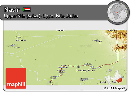 Physical Panoramic Map of Nasir