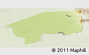 Physical Panoramic Map of Nasir, lighten