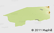 Physical Panoramic Map of Nasir, single color outside