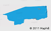 Political Panoramic Map of Nasir, cropped outside