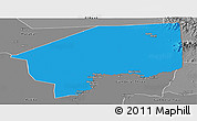 Political Panoramic Map of Nasir, desaturated