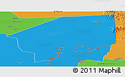 Political Panoramic Map of Nasir