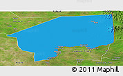 Political Panoramic Map of Nasir, satellite outside