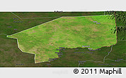 Satellite Panoramic Map of Nasir, darken