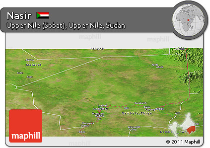 Satellite Panoramic Map of Nasir