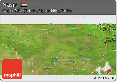 Satellite Panoramic Map of Nasir