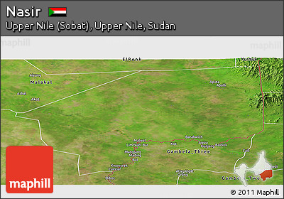 Satellite Panoramic Map of Nasir