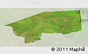Satellite Panoramic Map of Nasir, lighten