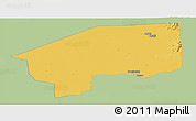 Savanna Style Panoramic Map of Nasir, single color outside