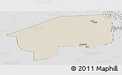 Shaded Relief Panoramic Map of Nasir, lighten, desaturated