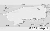 Silver Style Panoramic Map of Nasir