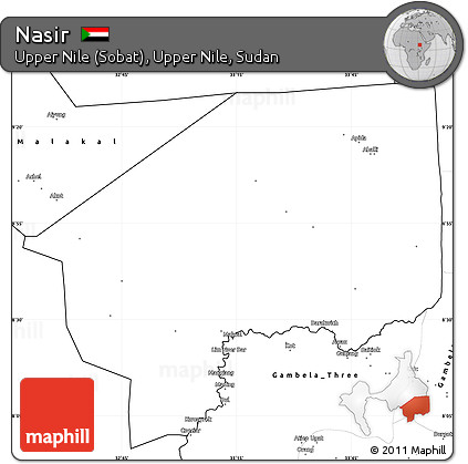 Blank Simple Map of Nasir