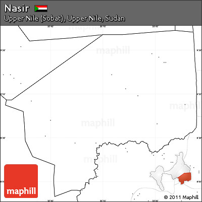 Blank Simple Map of Nasir, no labels