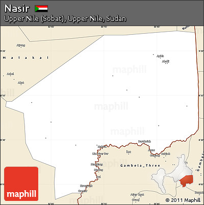 Classic Style Simple Map of Nasir