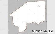 Gray Simple Map of Nasir, cropped outside