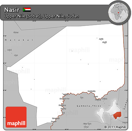 Gray Simple Map of Nasir