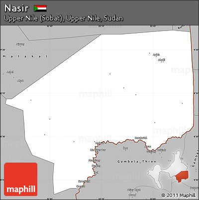 Gray Simple Map of Nasir