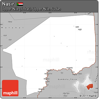 Gray Simple Map of Nasir