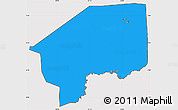Political Simple Map of Nasir, cropped outside