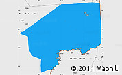 Political Simple Map of Nasir, single color outside, borders and labels