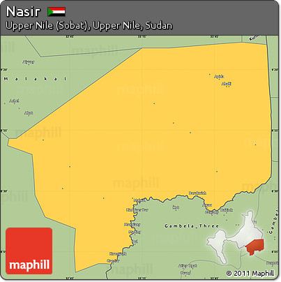 Savanna Style Simple Map of Nasir
