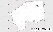 Silver Style Simple Map of Nasir, cropped outside