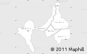 Silver Style Simple Map of Upper Nile (Sobat), single color outside