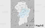 Gray 3D Map of Brokopondo
