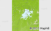 Physical 3D Map of Brokopondo