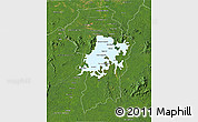 Satellite 3D Map of Brokopondo