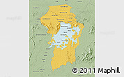 Savanna Style 3D Map of Brokopondo