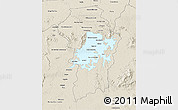 Shaded Relief 3D Map of Brokopondo