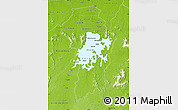 Physical Map of Brokopondo