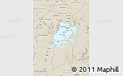 Shaded Relief Map of Brokopondo