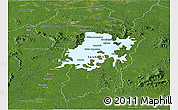 Satellite Panoramic Map of Brokopondo