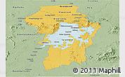 Savanna Style Panoramic Map of Brokopondo