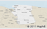 Classic Style 3D Map of Commewijne