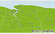 Physical 3D Map of Commewijne