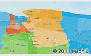 Political Shades 3D Map of Commewijne