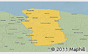 Savanna Style 3D Map of Commewijne