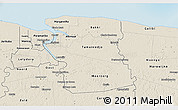 Shaded Relief 3D Map of Commewijne