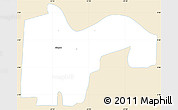 Classic Style Simple Map of Alkmaar, single color outside