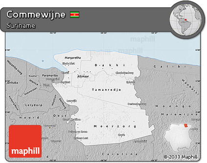 Gray Map of Commewijne