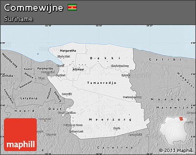 Gray Map of Commewijne