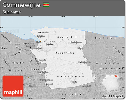 Gray Map of Commewijne