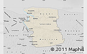 Shaded Relief Map of Commewijne, desaturated
