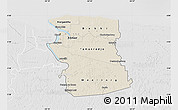 Shaded Relief Map of Commewijne, lighten, desaturated