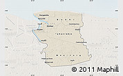 Shaded Relief Map of Commewijne, lighten
