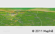 Satellite Panoramic Map of Commewijne